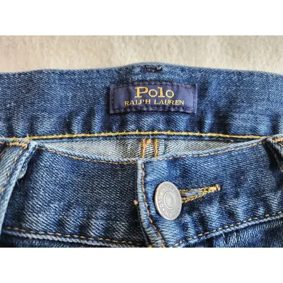 Polo Ralph Lauren Classic Fit Jeans 33x32 90s Vintage Style Denim Straight Leg - Picture 5 of 12